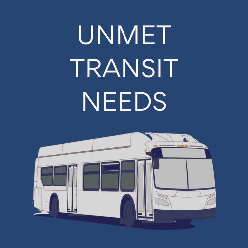 Unmet Transit Needs, image of a bus