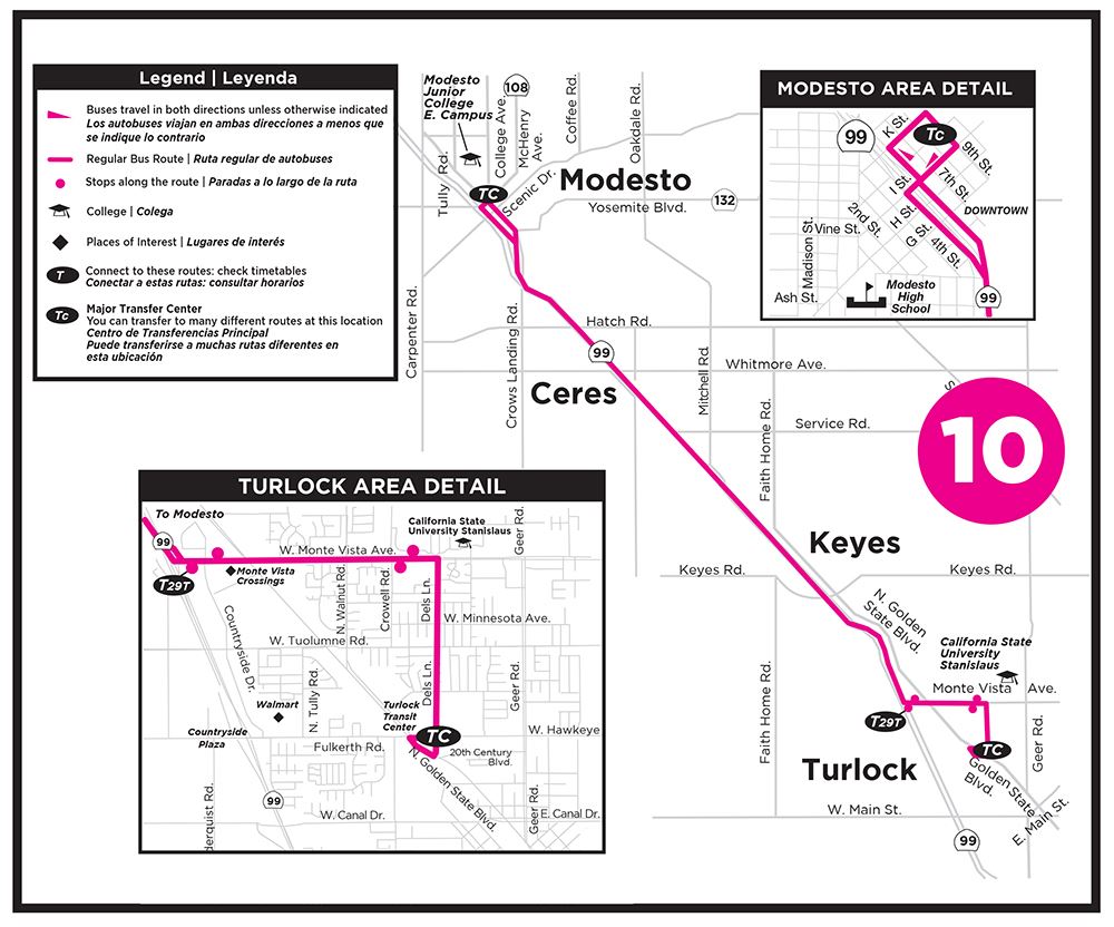 Route 10 map