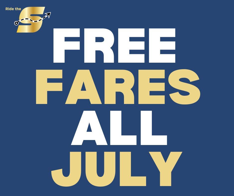 Ride The S, Free Fares All July