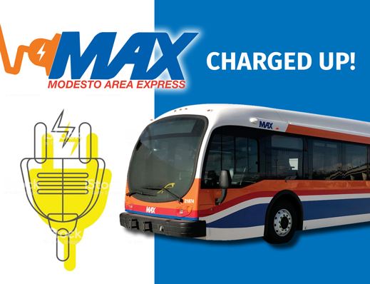 Electric buses coming to MAX. MAX. Modesto Area Express