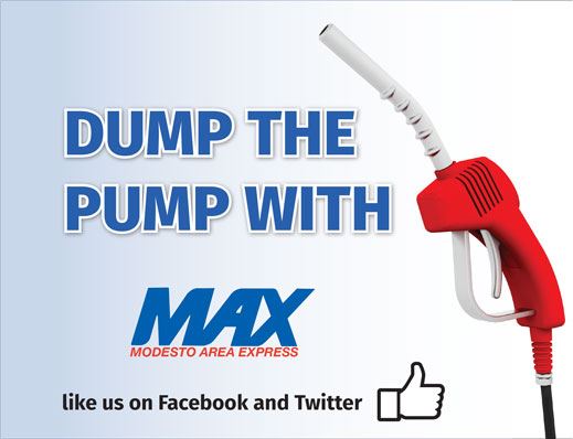 Dump the pump with Modesto Area Express.  Like us on Facebook and Twitter