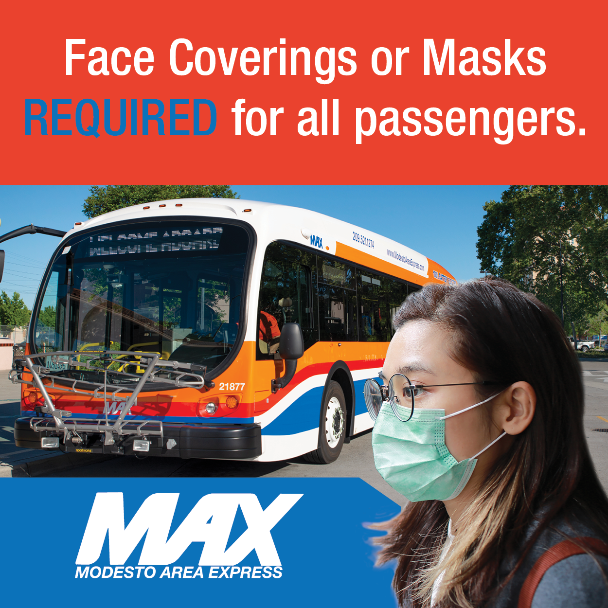 Modesto Area Express face masks 