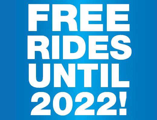 Free Rides Until 2022